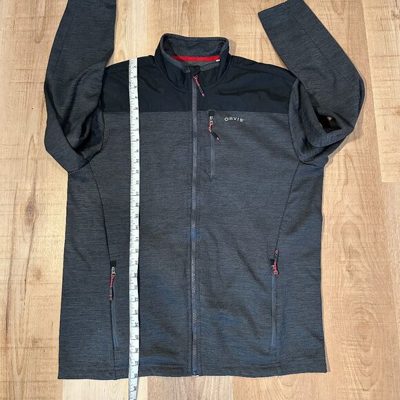 ORVIS Bonded Full Zip Performance Jacket Gray  Men's L - Picture 9 of 13